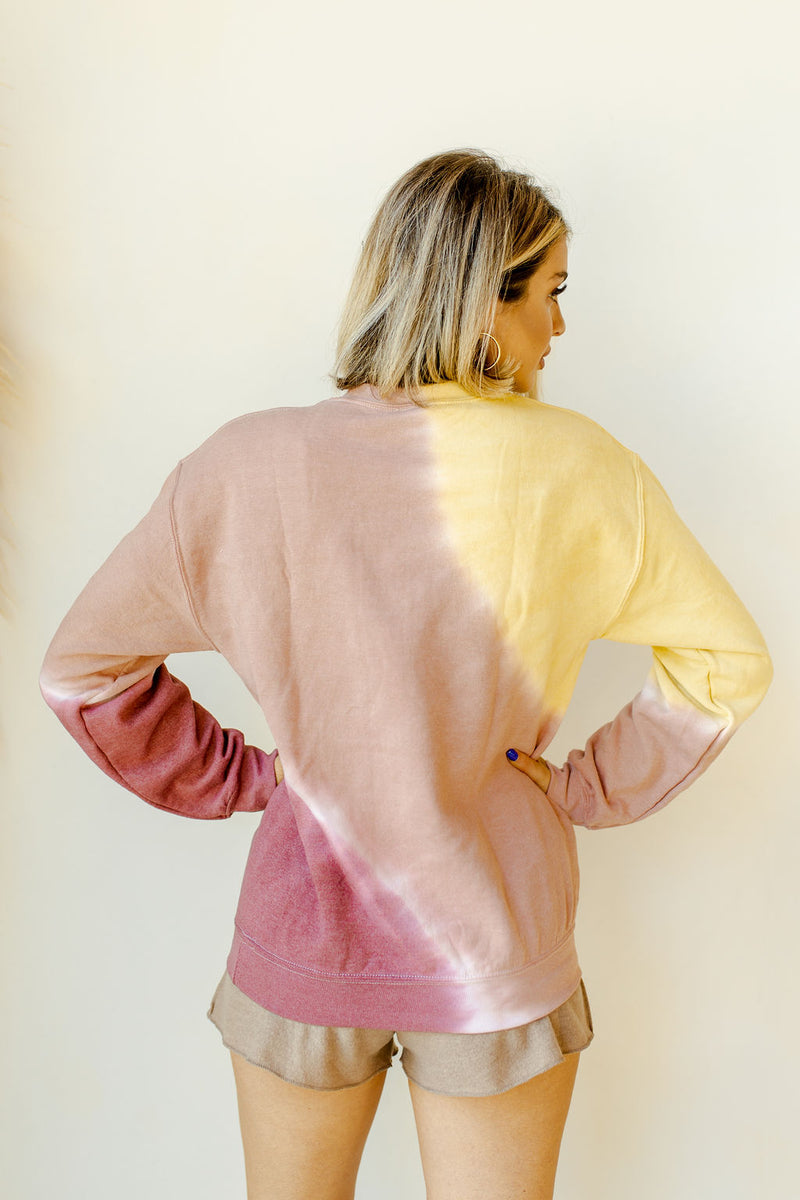 mode, Fall sunset sweatshirt