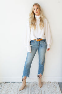 mode, one heartbeat knit crop turtle neck top