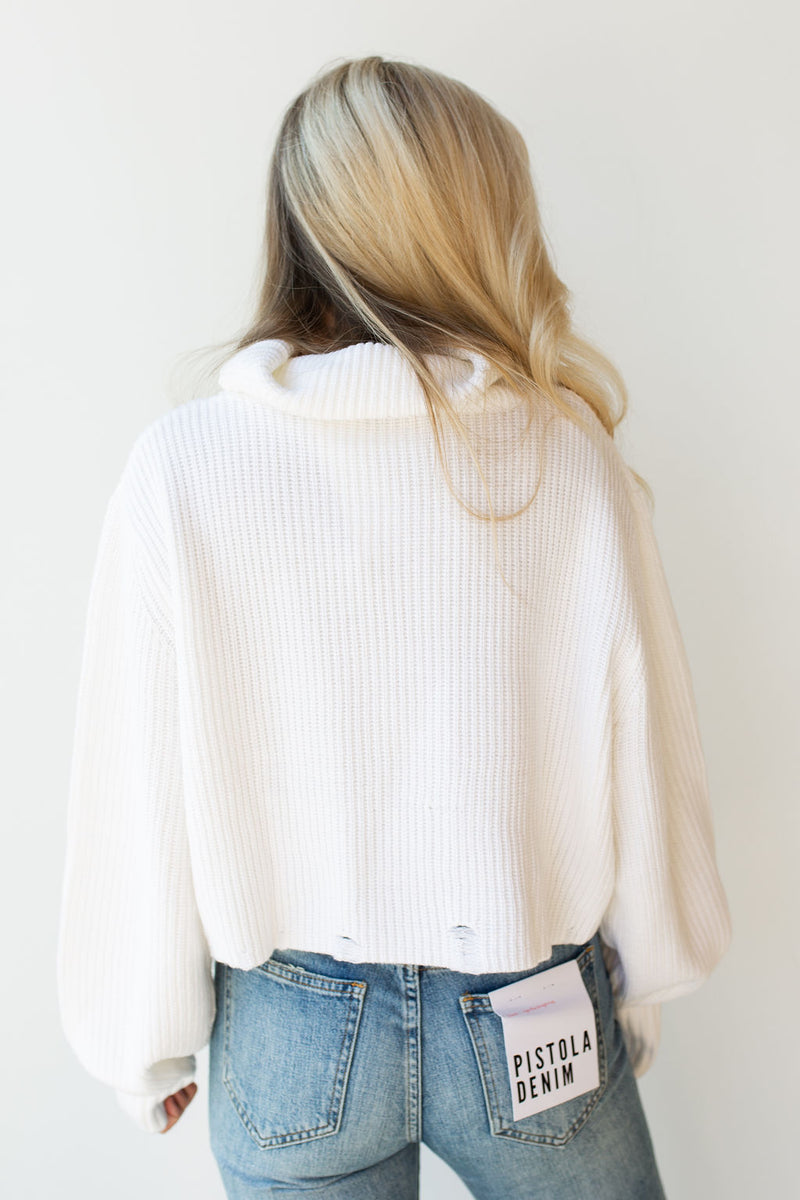 mode, one heartbeat knit crop turtle neck top
