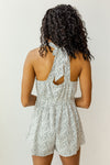 mode, dainty print romper