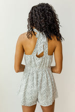 mode, dainty print romper