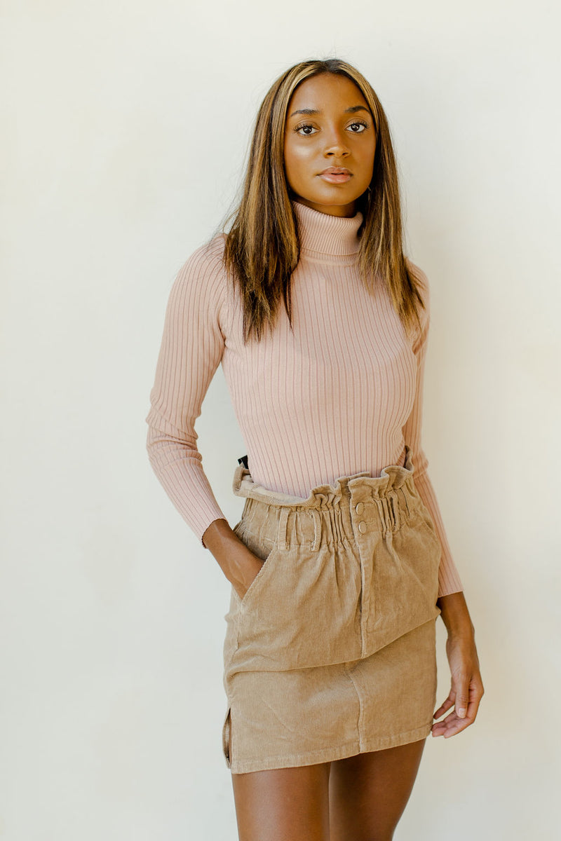 mode, rib knit turtle neck bodysuit