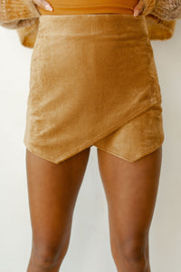 mode, pure joy cord mini skort