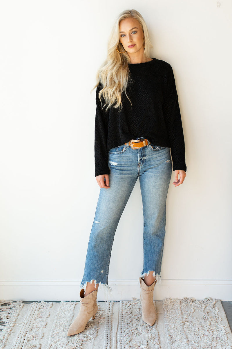 mode, oversized chenille sweater