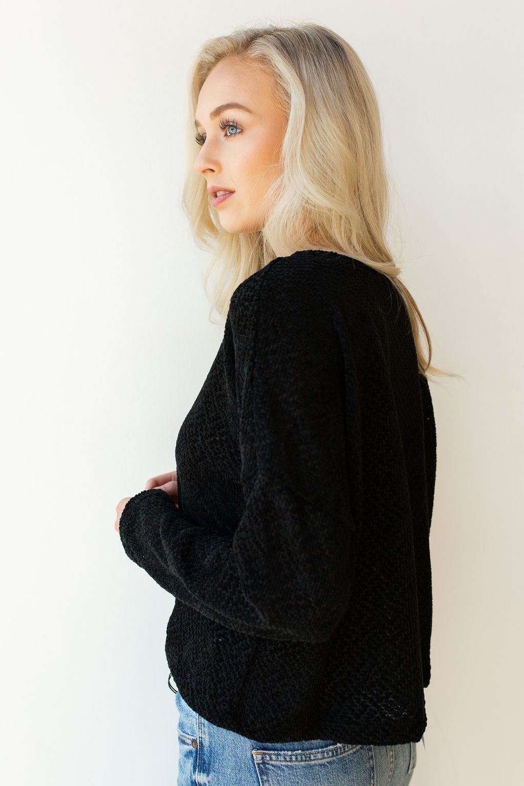 mode, oversized chenille sweater