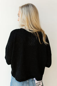 mode, oversized chenille sweater