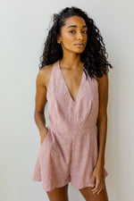 mode, dainty print romper