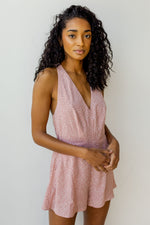 mode, dainty print romper