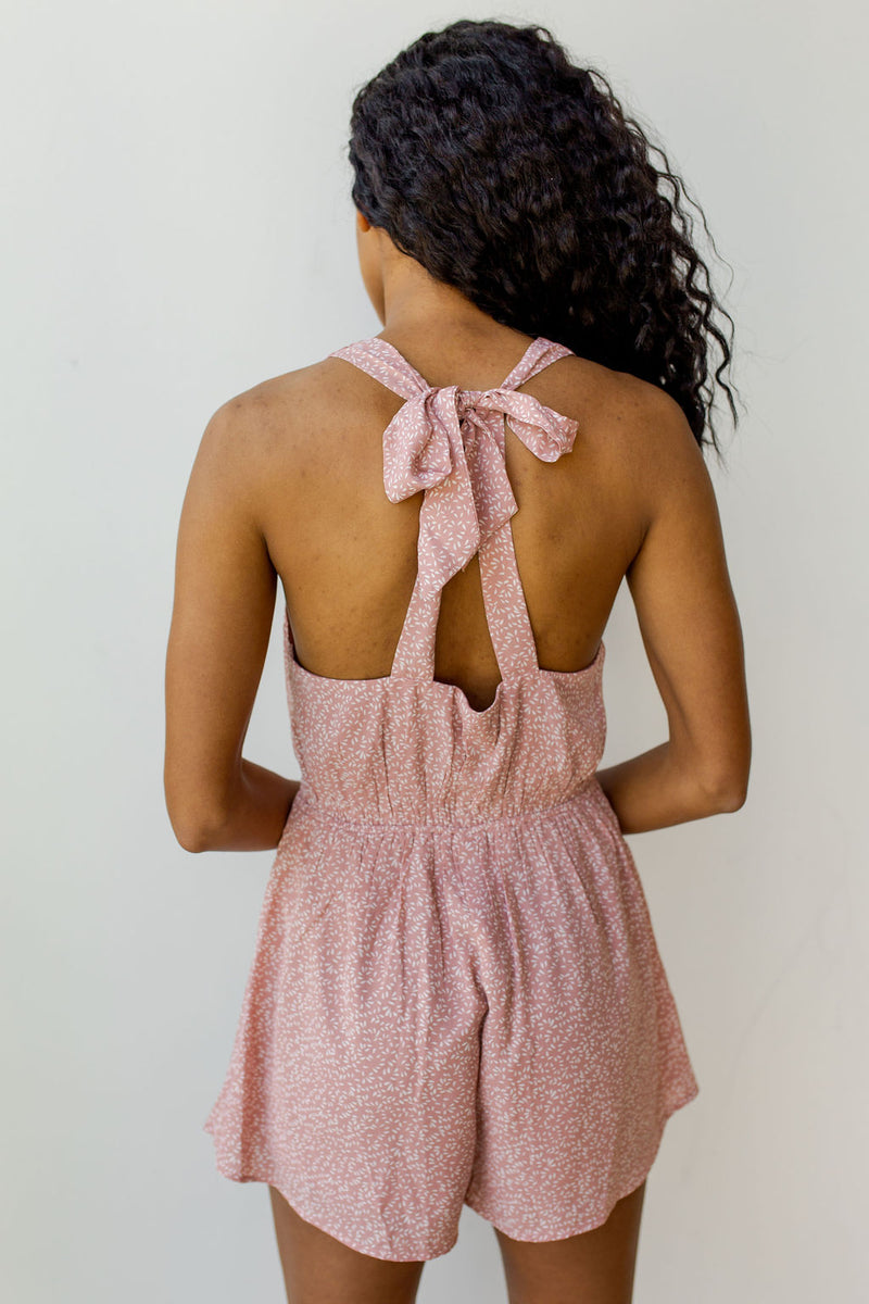 mode, dainty print romper