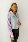 mode, tie dye denim jacket