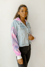 mode, tie dye denim jacket