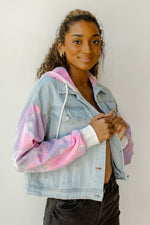mode, tie dye denim jacket