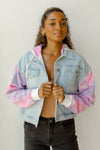 mode, tie dye denim jacket