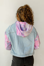 mode, tie dye denim jacket