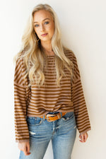 mode, extra roomy stripe top