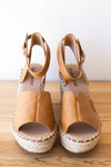 mode, walk this way wedge sandal