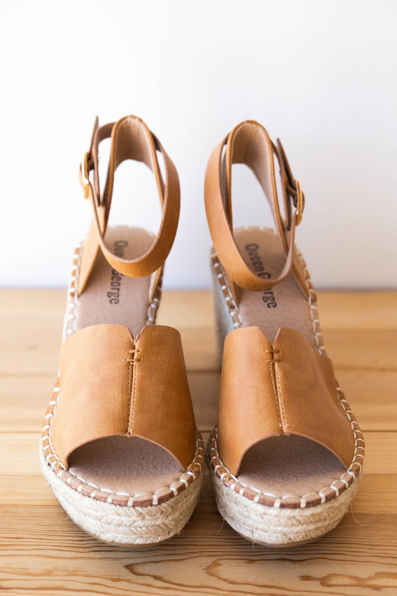 mode, walk this way wedge sandal