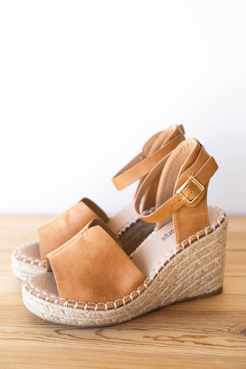 mode, walk this way wedge sandal
