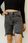 mode, ladies denim bermuda shorts