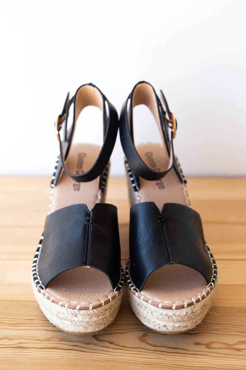 mode, walk this way wedge sandal