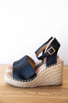 mode, walk this way wedge sandal