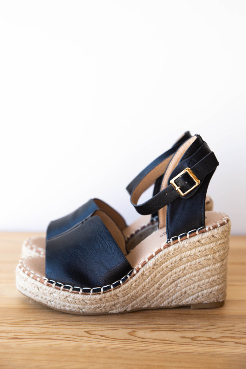 mode, walk this way wedge sandal