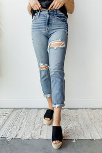mode, rocky high rise boyfriend jean