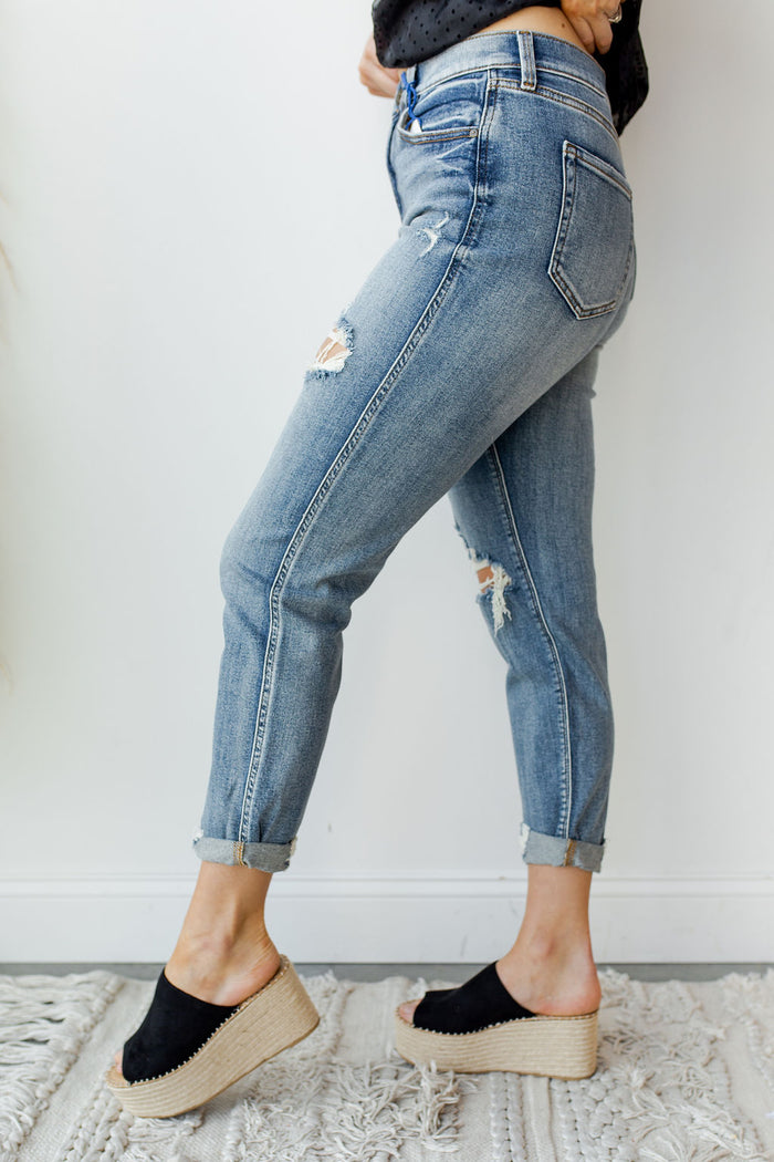 mode, rocky high rise boyfriend jean
