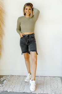 mode, want you back ribbed crop sweater