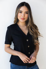 mode, linen button up boxy blouse
