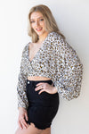 mode, white leopard cross front top