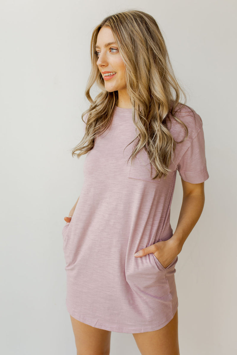 mode, pocket tee dress