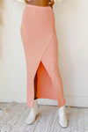 mode, mona knit maxi skirt