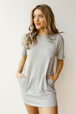 mode, pocket tee dress