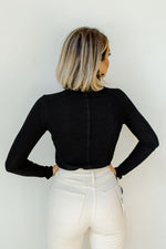 mode, rib knit turtle neck bodysuit