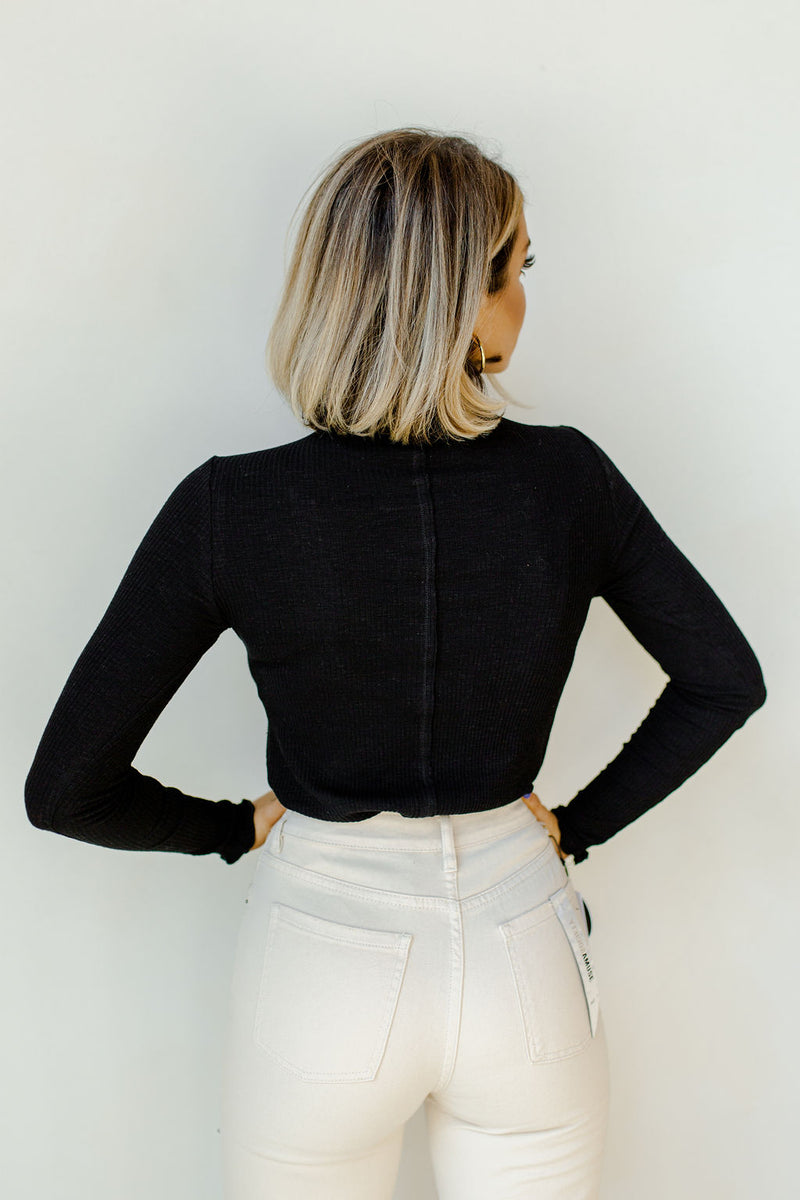 mode, rib knit turtle neck bodysuit