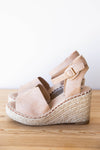 mode, walk this way wedge sandal