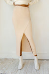 mode, mona knit maxi skirt