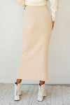 mode, mona knit maxi skirt