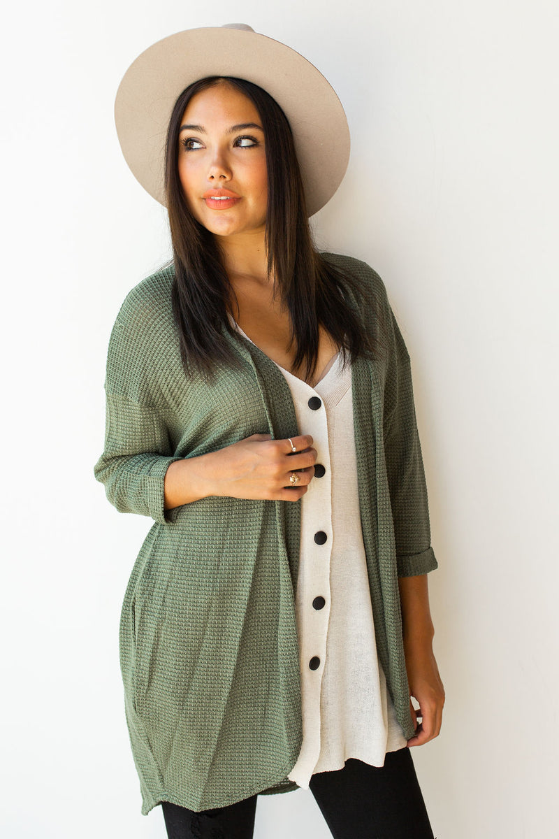 mode, waffle knit cocoon sweater