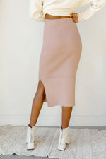 mode, standing strong midi skirt