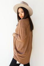 mode, waffle knit cocoon sweater