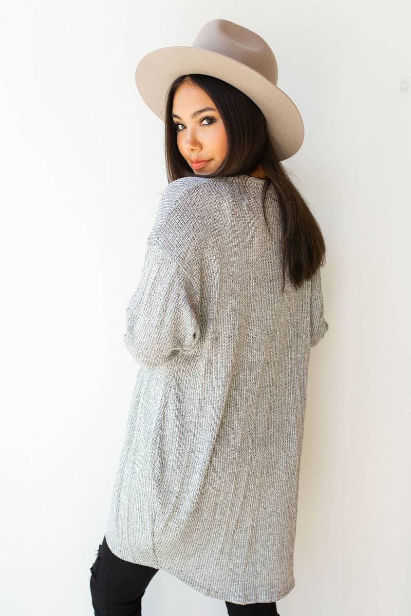 mode, waffle knit cocoon sweater