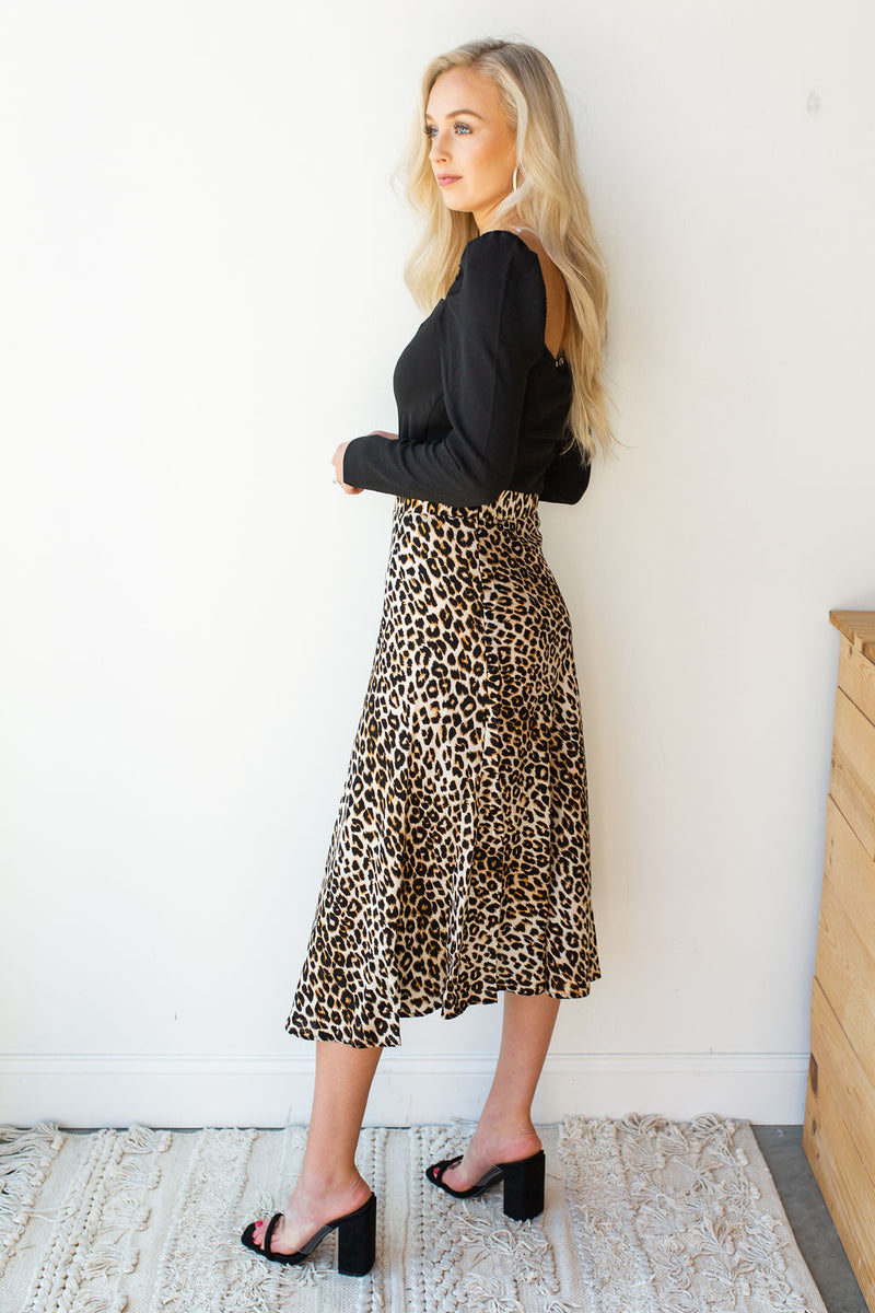 mode, Izzy leopard skirt