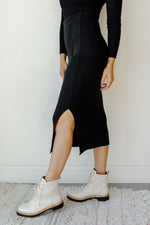 mode, standing strong midi skirt