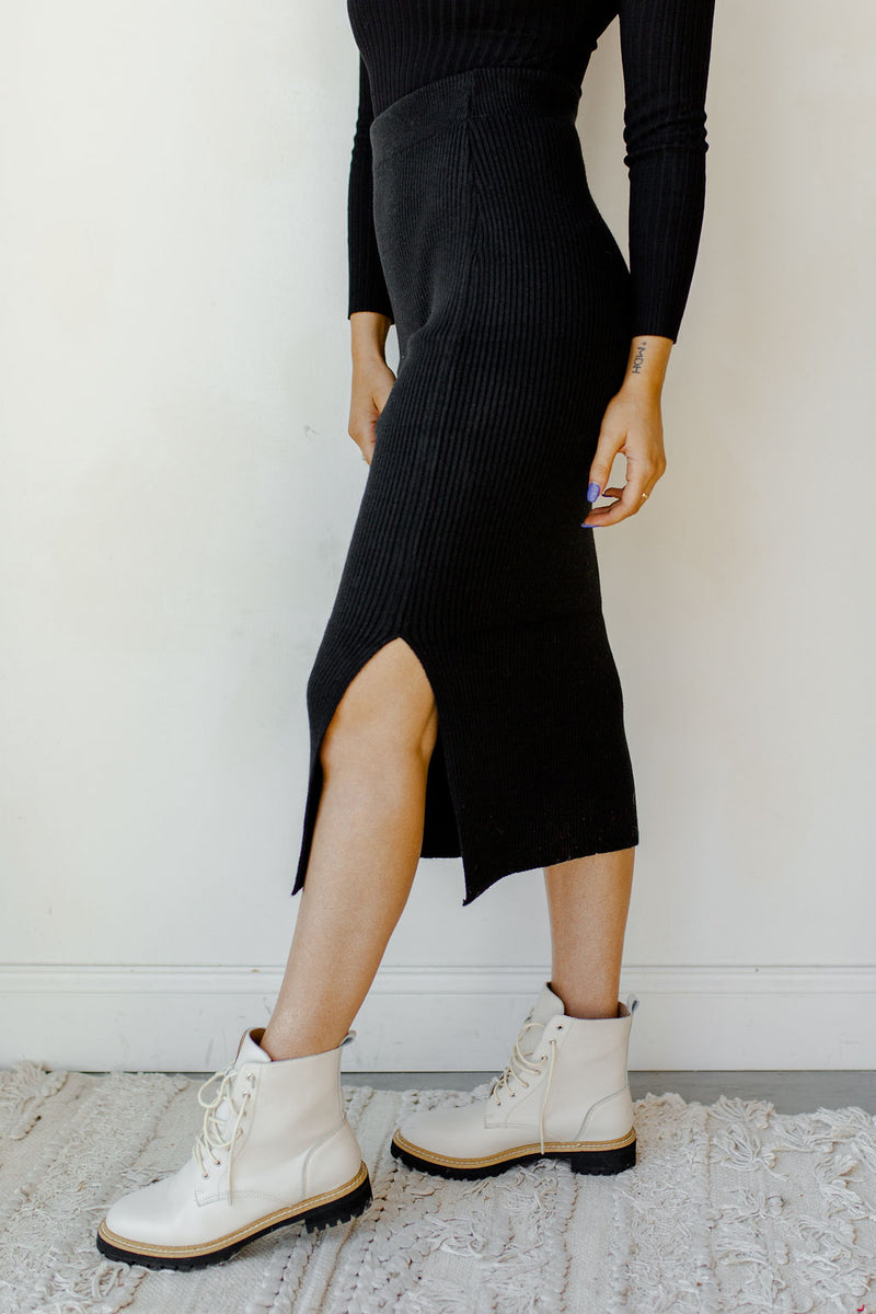 mode, standing strong midi skirt