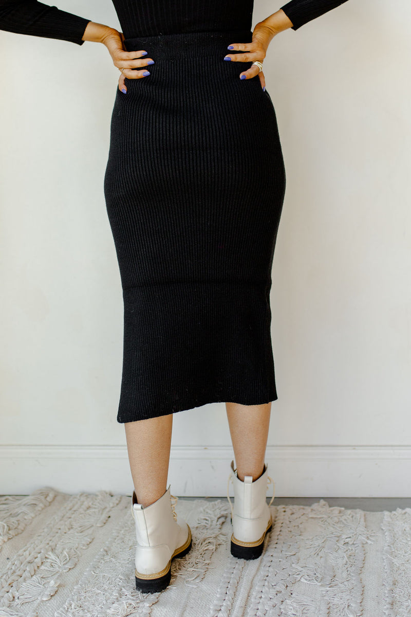 mode, standing strong midi skirt