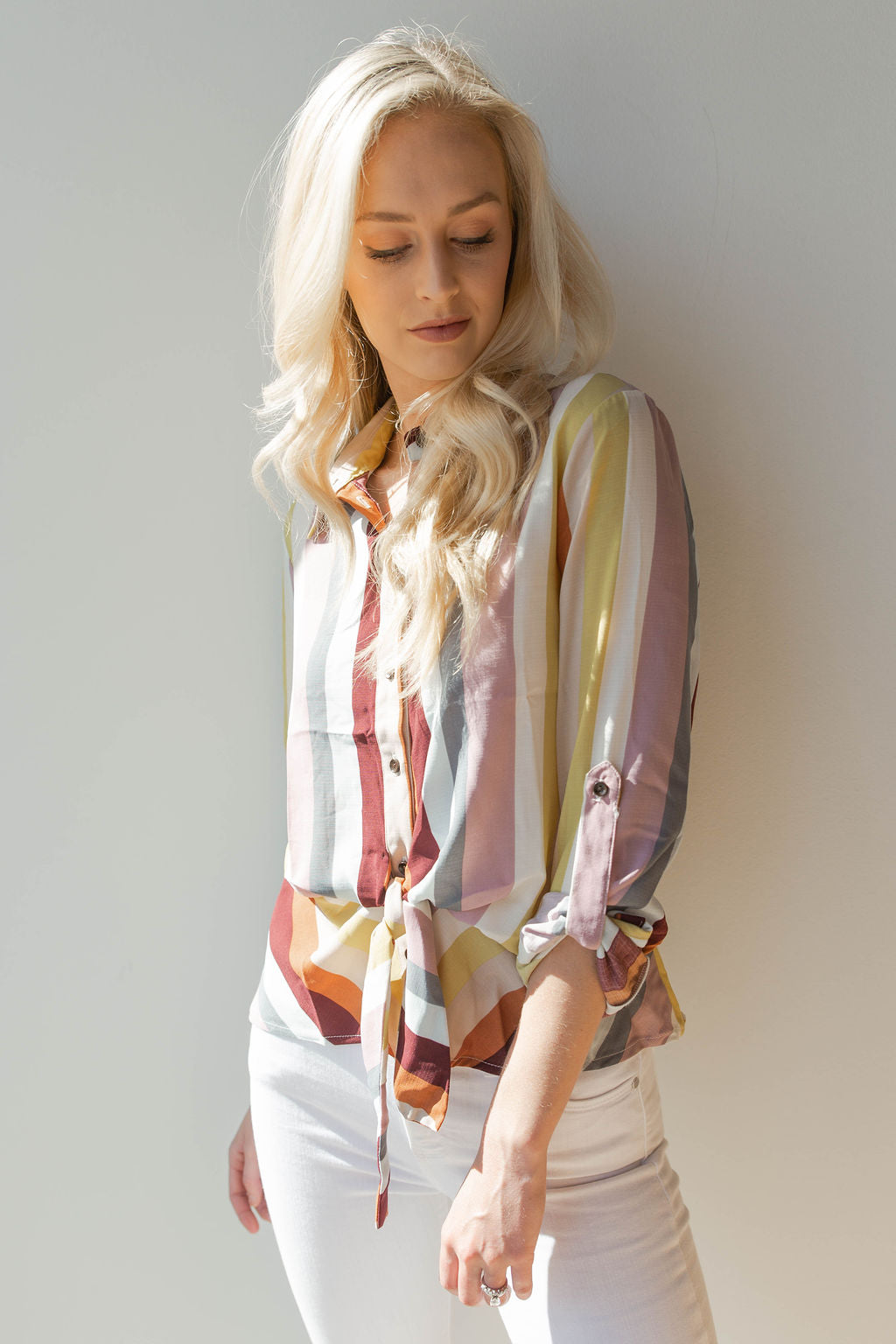mode, of the rainbow blouse