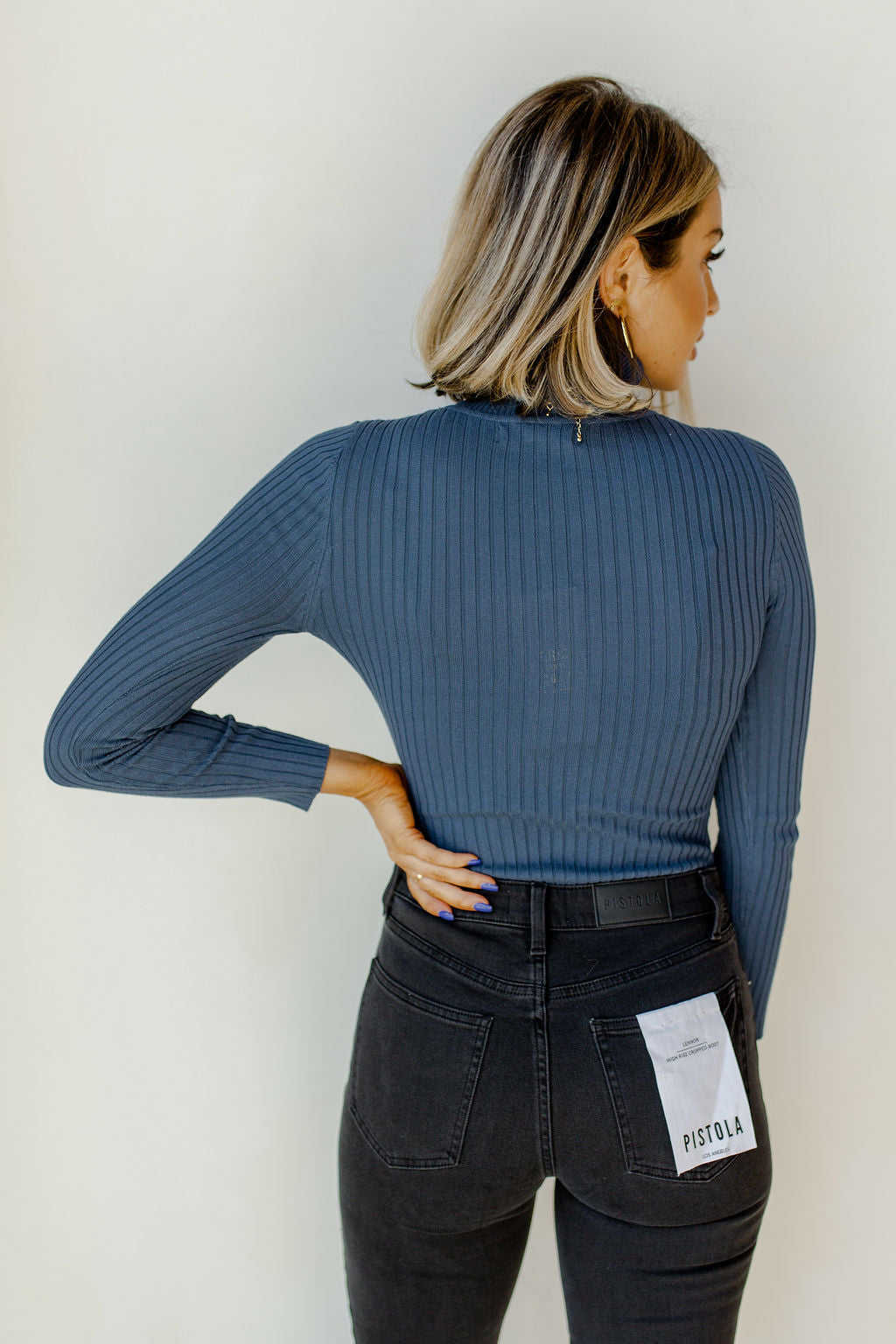 mode, rib knit turtle neck bodysuit