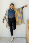 mode, cozy by the fire poncho cardi